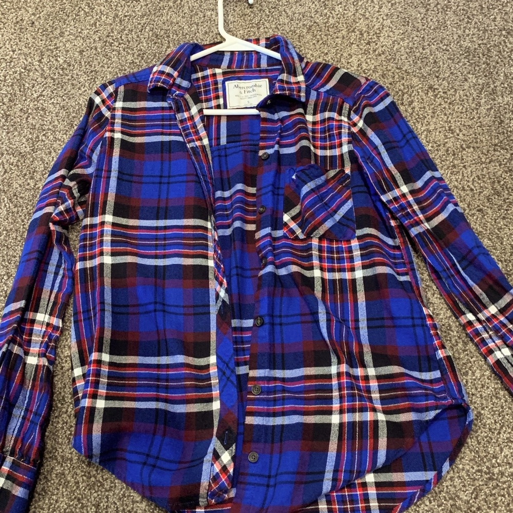 Abercrombie and Fitch women’s flannel size small.